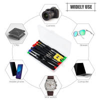 Juego De Destornilladores Magnéticos 24/18 Piezas Tamaño De Cabeza 1cm Torx Plano Cruzado Y Para Reparación De Relojes Joyería Electrónica Material Acero Cromo-vanadio - details 2
