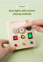 Tablero De Ocupaciones Para Bebés Montessori Con Interruptores LED Juguete Sensorial De Madera Juegos Para Niños Regalos Educativos - details 7
