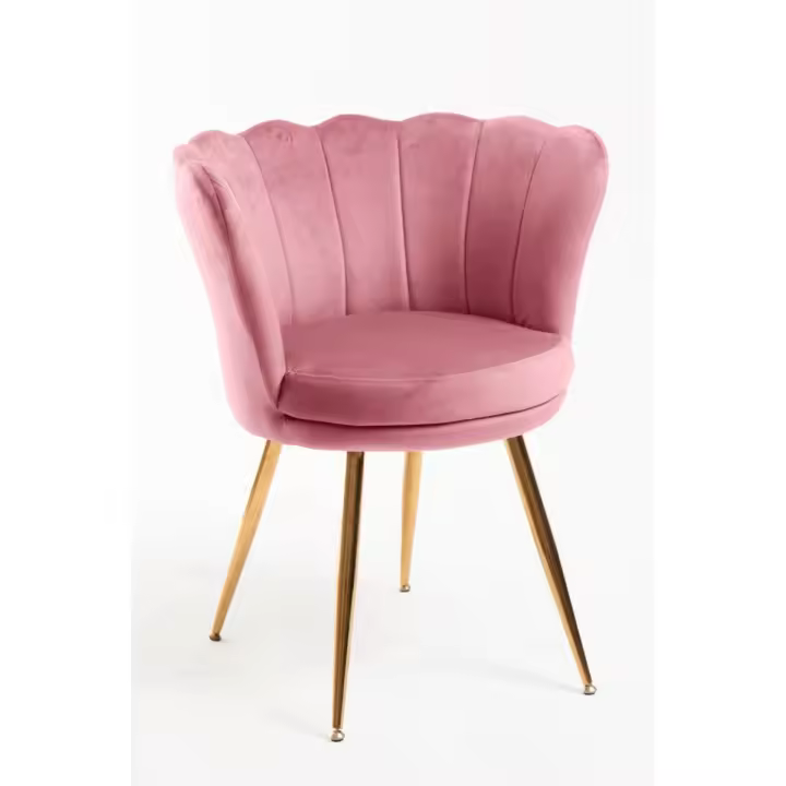 Silla Dunsa Golden Terciopelo - Rosa - 1