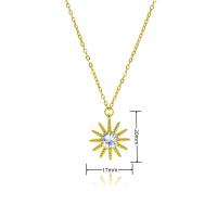 18K Chapado en Gold de Maple inoxidable Fund Sol Collar de joyas de regalo - details 2