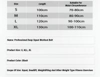 Cinturón De Seguridad Profesional Para Cintura En Gimnasio Y Levantamiento De Pesas Protección Duradera Para Entrenamiento De Agachamiento Profundo Y Muay Thai - details 5