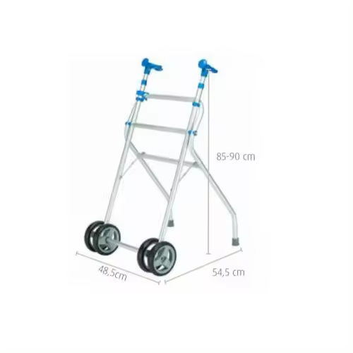 Andador Aluminio Regulable en Altura con Ruedas Mod.A137 - 1