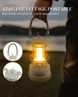 Lanterna De Camping Retro VN Recargable Y Dimmer LED Impermeable Y Batería Potenciada Luz De Camping Vintage Con Fuente De Alimentación DRY BATTERY - details 3