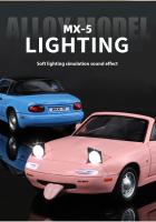 Modelo De Coche De Escala 1/24 Mazda MX-5 En Aleación Con Efectos Sonoros Auténticos Pieza Perfecta Para Expositores Y Coleccionistas De Coches - details 5