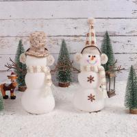 Adorable Muñeco De Nieve De Navidad Decoración De Escritorio Resistente Al Desgaste Y Suave Figura De Fiesta Navidena Para El Hogar - details 3