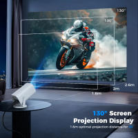 Proyector De LED HD Portátil 4K 1280x720P Android Para Cine En Casa Con Altavoz Y Salida HDMI USB Resolución Óptica 1920x1080dpi - details 4