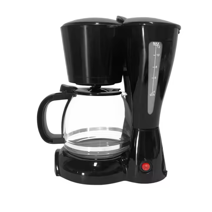 Cafetera de Goteo LoLek de 12 Tazas 1.2L 800W - Protección Térmica, Filtro Reutilizable y Función Antigoteo - Ideal para Hogar u Oficina - 1