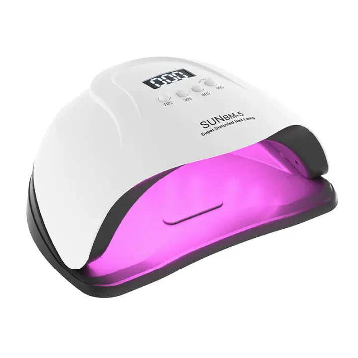 Lámpara Profesional De Uñas 380W 81 LEDs Para Manicura Luz Azul Para Secado De Esmalte De Gel Sin Manos Negoras Potencia Grande Para Uñas - 1