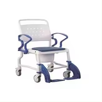 Prim Farma Silla de Ducha y WC Rebotec Bonn con Orinal y Asiento Acolchado - 1