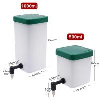Dispensador De Agua Para Conejos Y Hamsters Equipo Automático De Bebida Y Alimentación Tanque De Agua 500ML/1000ML Suministros Para Animales De Compañía - details 0