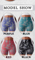 Leggings De Entrenamiento Sin Costuras De Alta Elasticidad En Color Camuflaje Para Mujer Shorts De Yoga Levantador De Glúteos Ropa Deportiva Ajuste Fitness Pantalones De Gimnasio - details 8