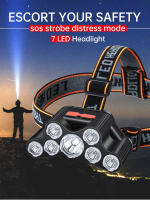 Linterna Frontal LED Recargable USB Super Brillante Con 5 Modos De Trabajo Impermeable Para Pesca De Noche Y Senderismo - details 0