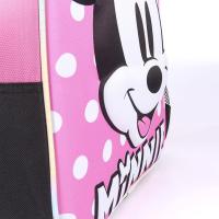 Mochila 3D Pequeña Minnie Mouse Lunares Color Fucsia. Tamaño 31x25x10cm. Cerda Group - LIFE'S LITTLE MOMENTS - details 4
