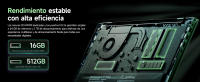 Portátil VANWIN IPS de 15,6 "con resolución 1920x1080, AMD Ryzen 5 5500U, hasta 4,0 GHz, 16 GB de RAM, SSD de 512 GB, WiFi 5, Bluetooth 5,0, Teclado retroiluminado, desbloqueo por Huella táctil, type C, HDMI, 2 Puertos USB 3,2 Y 1 Puerto USB 2,0. - details 3