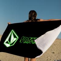 Toalla De Playa Microfibra Volcom Logo Quick Dry Toalla De Piscina Para Viajes Yoga Absorbente Y Suave Tamaño 76x182 Cm - details 8