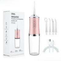 Irrigador Oral USB Recargable Rápido 3 Modos 4 Punzadas De Jeta Máquina Portátil De Limpieza De Dientes Lavadora De Bocina - details 3