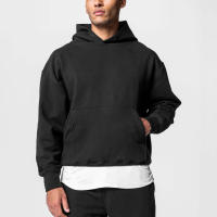 Sudadera De Algodón Grueso Para Hombre Con Capucha Deportiva Casual Conjuntos De Entrenamiento Pantalones Y Sudadera Para Gimnasio Y Correr - details 9