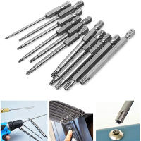 Juego De Destornilladores De Cabeza Torx Seguridad Con Taladro 4 Pulgadas Longitud S2 Acero 11/12pcs Torx Head 1/4 Pulgada Magnético - details 1