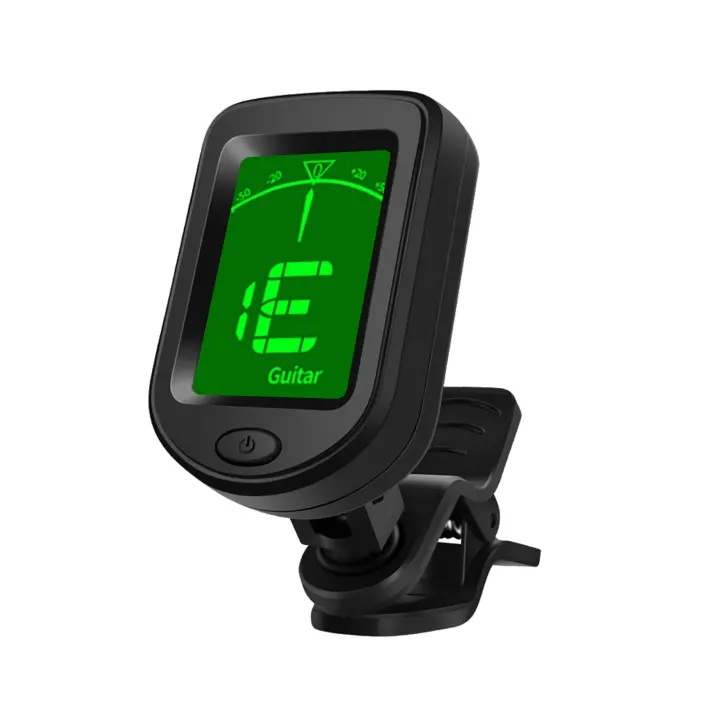 Afinador Digital Cromático T-02 Afinador De Guitarra Clip-on Con Frecuencia Estándar 440Hz A4 Afinador LCD Para Acústica Ukulele Violín Accesorio De Guitarra - 1