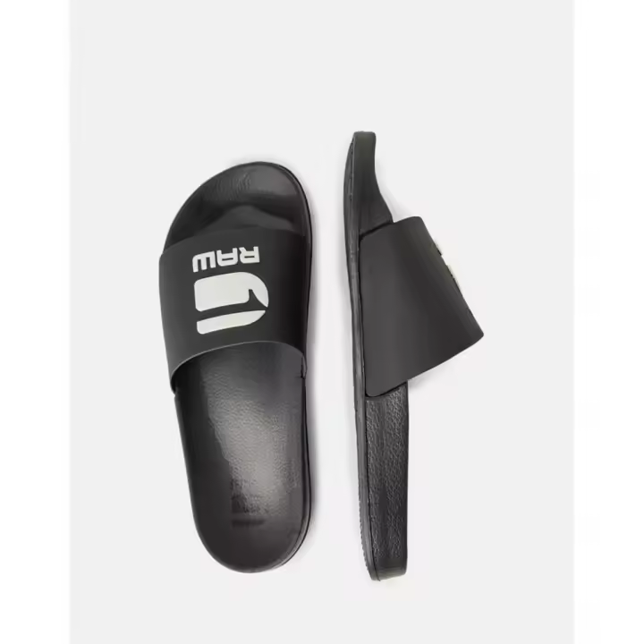 Chanclas Cart III Basic, Marca G-Star, Color Negro/Blanco, Variedad de Talla, Para Hombre - 1