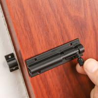 Cerradura De Puerta Deslizante Para Jardín Gran Portón Almacenamiento Negro Y Plateado Larga Durabilidad Hebilla De Torre Accesorio Doméstico - details 7