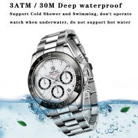 Reloj De Hombre BENYAR 2024 Chronógrafo Deportivo De Lujo Reloj De Cuarzo Acero Inoxidable Impermeable Con Manos Luminosas Y Calendario Completo - details 6