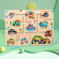 Tablero De Actividades Montessori Con Bolas Magnéticas Y Succión Tablero De Colores Para Niños Y Niñas Estilo De Tráfico Juguetes Educativos Para Edades 3-12 Años - details 0