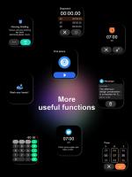 Reloj inteligente con pantalla AMOLED HD, frecuencia cardíaca, oxígeno en sangre, salud, Bluetooth, información de llamadas, reloj multideportivo (2025) - details 3