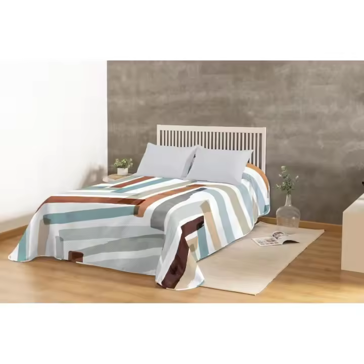 Colcha Bouti Digital Naraya, Estampado Multicolor, Karamelo - 1