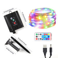 Luces De Navidad Bluetooth Inteligentes RGBIC LED Solar Impermeables Para Exterior Decoración De Año Nuevo Lámpara Fae Tirada 8M 12M - details 5