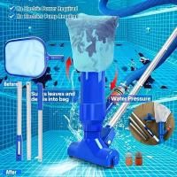 Aspiradora portátil para piscina: Limpiadora Subacuático con Bolsa de Cuchillo, de mano, miniaspiradora para Piscina, Azul - details 1