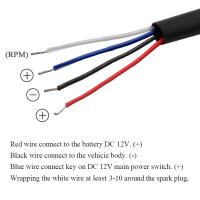 Koso 4 En 1 Pantalla De Temperatura De Cilindro Voltímetro Tiempo RPM Tachímetro Mini LED Digital Para Motocicletas - details 6