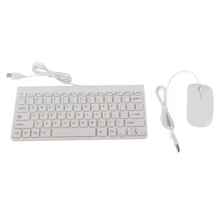 Teclado Y Ratón USB Ultra Delgado Para PC Y Portátil Combo De Teclado Y Ratón Óptico Con Cable Compatible Con PC Y Laptop - 1
