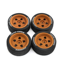 4pcs Neumáticos De Goma 68mm Para Coche RC De Carreras 1/10 Con Eje Hexagonal De 12mm Piezas De Mejora Para Tamiya TT01 TT01E TT02 TT02B TA06 XV01 XV02 PTG-2 - details 7