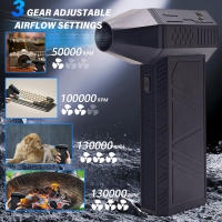 Mini Turbo Jet Fan 130000RPM Velocidad Del Viento 52m/s Motor Sin Escobillas Broom High-Performance Cyclone Turbo Electrico Aspiradora - details 4