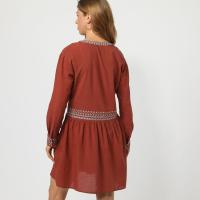 Vestido LA MORENA con falda de vuelo y detalles bordados - LA-040899 - details 1