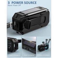 Radio Solar Generador Portátil SOS Sirena AM/FM 2500 mAh carga a través de USB-C brújula - details 0