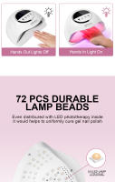 Lámpara Secadora De Uñas UV LED Profesional 320W Con 72 LEDs Y Función De Memoria De Cuatro Tiempos Para Secado De Polvo De Gel Y Manicura - details 4