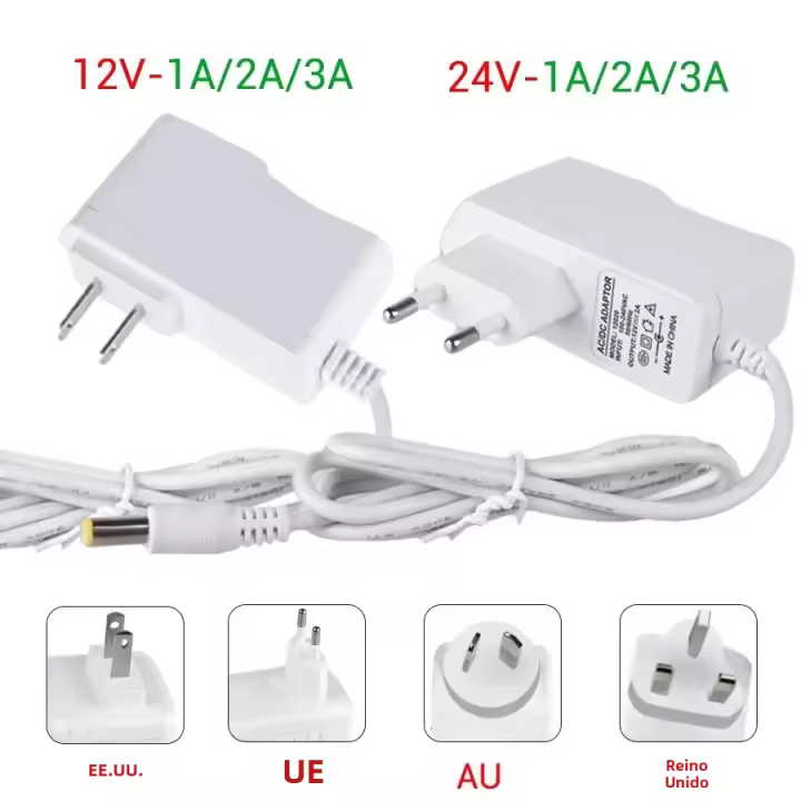 Transformador De Corriente De Pico a Corriente Continua Adaptador De Suministro De Energía Para Cadena LED AC 100-240V a DC 12V 24V 1A 2A 3A - 1