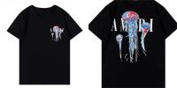 Camiseta Casual De Manga Corta Para Hombres Y Mujeres Estampado Brillante Cuello Redondo Moda Hip Hop Ropa De Calle - details 4