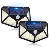 Lámpara Solar Exterior LED 160/128 Con 3 Modos Luz De Decoración Para Jardín Y Parque Sensor De Movimiento PIR Impermeable IP65 - details 11