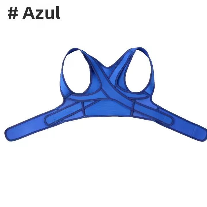 Corrector De Postura Ajustable Correas De Apoyo Para Espalda Respirables Alivio Del Dolor De Cuello Hombros Clavícula Lumbar Material Poliéster Spandex - 1