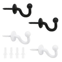 Gancho De Acero Para Colgar En La Pared Organizador De Cinturones Y Correas En Color Negro Y Blanco Accesorios Para Cocina - details 0