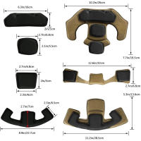 Almohadillas De Casco Universales Interiores De Esponja De Memoria Reemplazo Para Casco Protector Mat De Almohadillas De Seguridad Unisex - details 2