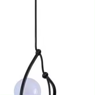 Lámpara de araña para sala de estar E27 Iron People Lámpara para dormitorio infantil - 1