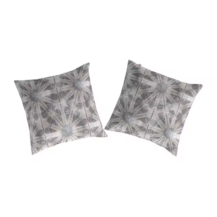 GUY LAROCHE - 2 cuadrantes 100% algodón ABU 65x65 cm - gris - 1