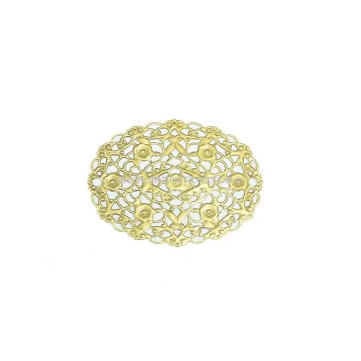 Filigrana de Latón 49 X 40 Mm para Sombreros - Broches y Abalorios - 1