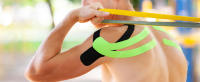 KALAHARI 1 X Rollo Cinta Kinesiologica Profesional más E-Book Manual Aplicación en Español - Synthetic Kinesiology Tape para una mejor adhesión y Resistencia al Agua y al Sudor - (5cm x 5m) GREEN - details 2