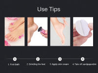 Herramienta Eléctrica De Pedicura Para El Cuidado De Los Pies Eliminador De Callos Y Piel Muerta Para Tacones Y Piernas Con Papel De Lijar De Repuesto - details 12