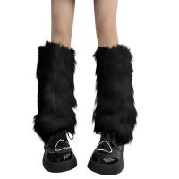 Calentadores De Pierna Suaves Y Gruesos Para Mujer Y Niñas Calcetines Largos De Peluche Sintético Invierno Fundas Para Botas - details 1